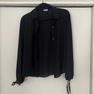 Aritzia black button up